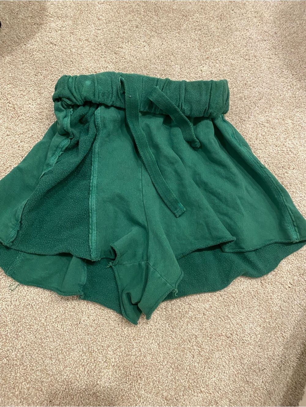 Urban Outfitters Forest Green Layered Drawstring Skort Shorts